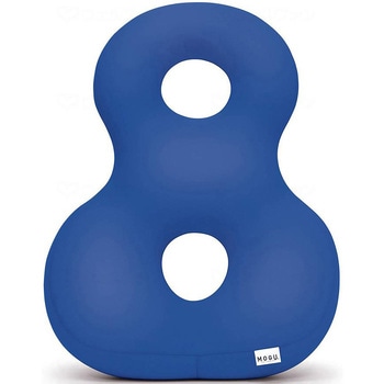 MOGU 背すじをのばす8の字クッション/青/- - MOGU