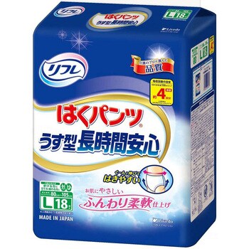Tはくパンツうす型長時間安心/袋/L リブドゥコーポレーション
