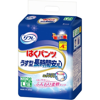 Tはくパンツうす型長時間安心/袋/L リブドゥコーポレーション