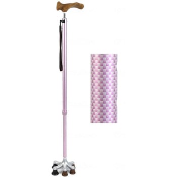 新型アシストスーパー多点杖/ピンク/- アシストインターナショナル