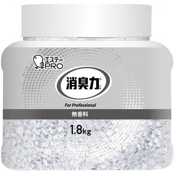 消臭力 業務用 ビーズタイプ 特大 本体 1.8Kg/本/無香料 エステーPRO