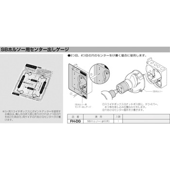 SBホルソー用センター出しゲージ 未来工業
