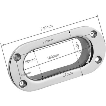 ホースパイプオーバル ステンレス316製 - トップウォーター