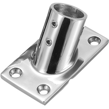 パイプ用 傾斜45°角ベース ステンレス316製 トップウォーター