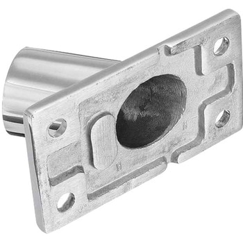 パイプ用 傾斜45°角ベース ステンレス316製 トップウォーター