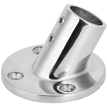 パイプ用 傾斜60°角ベース ステンレス316製 トップウォーター