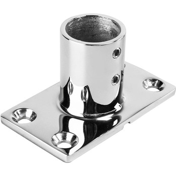 パイプ用ラウンドベース0° ステンレス316製 トップウォーター