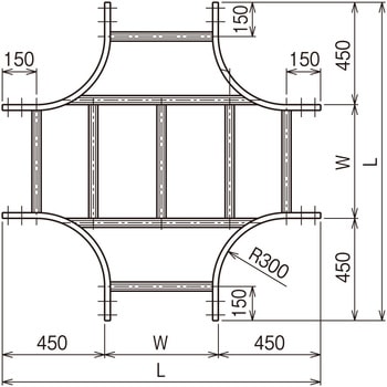 X形分岐ラック - ネグロス電工