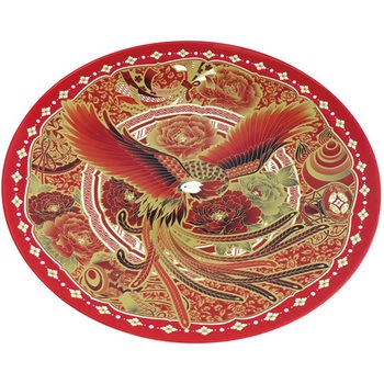 (尺5)鳳凰 高台皿 ニシキ[卓上消耗品] 13190557