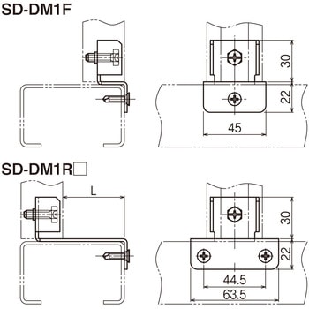 胴縁用チャンネル支持金具SD ネグロス電工