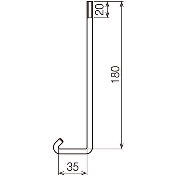 カバークランプ用フックボルト ネグロス電工