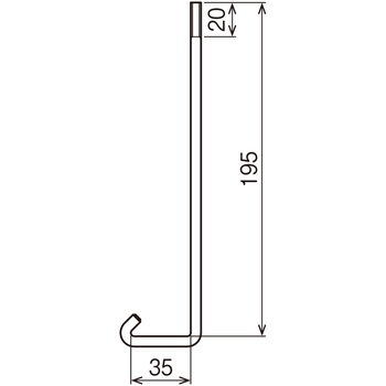 カバークランプ用フックボルト ネグロス電工