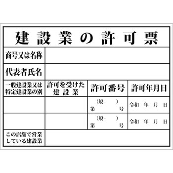 【名入れ】法令許可票 オリジナル 許可票・登録票・業者票 ステンレス板 額縁付き グランド印刷