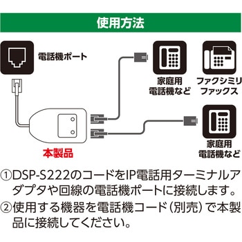 電話回線2分配器 自動切替 IP対応 MCO