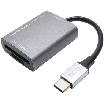 SD microSDカードリーダライタ TypeCダークシルバー MCO