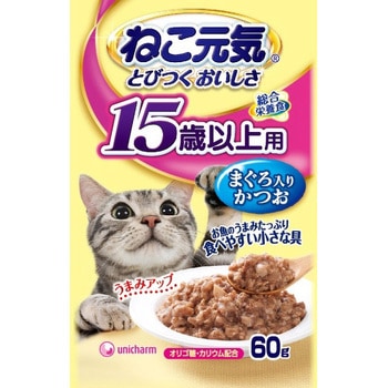 ねこ元気総合栄養食パウチ ユニ・チャーム