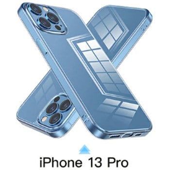iPhone クリアケース カバー 強化ガラス背面 光沢・黄ばみ防止・耐衝撃タイプ (iPhone 13 Pro 対応) トライメイト