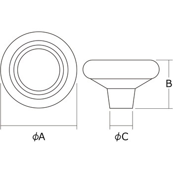 PCクロームつまみ WAKI(和気産業)
