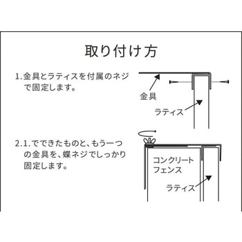ラティス・フェンス壁面用固定金具(上部) 住まいスタイル