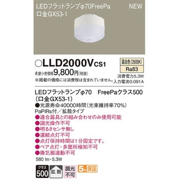 LEDフラットランプ FreePaタイプ Panasonic(パナソニック