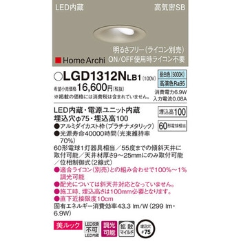ホームアーキ ウォールウォッシャダウンライト 美ルック Panasonic(パナソニック)