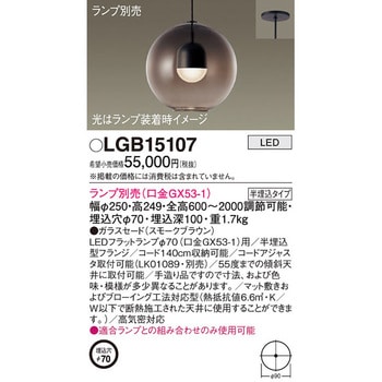 LGB15107 LEDランプ交換型 ペンダント 本体 1台 パナソニック
