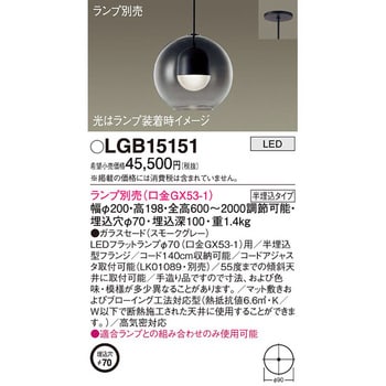 LGB15151 LEDランプ交換型 ペンダント 本体 1台 パナソニック