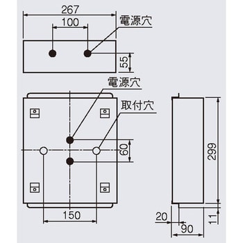 楽天市場】パナソニック LED誘導灯 一般形 壁埋込型 B級