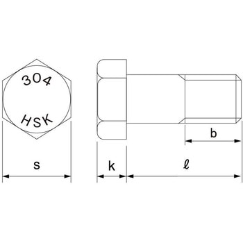 SUS304 HSK 6カクBT(ハン 大阪魂