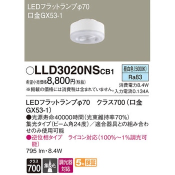 LEDフラットランプ Panasonic(パナソニック)