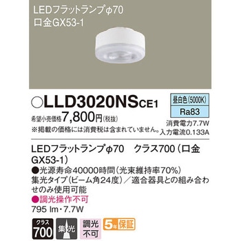 LEDフラットランプ Panasonic(パナソニック)