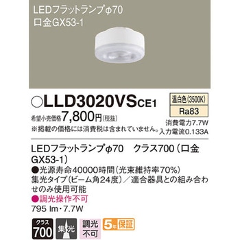 LEDフラットランプ Panasonic(パナソニック)