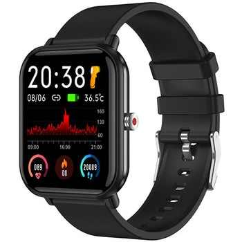 スマートウォッチ smart watch ブラック 黒 ヘルスケア 健康管理