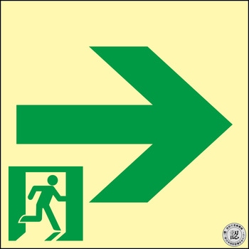 中輝度蓄光標識 日本緑十字社