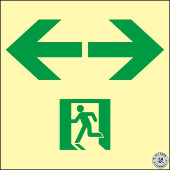 中輝度蓄光標識 日本緑十字社