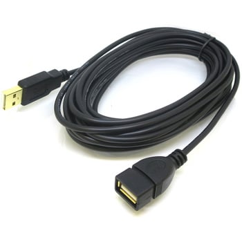 変換名人 10個セット 極細USBケーブルAオス-Aメス 3m USB2A-AB