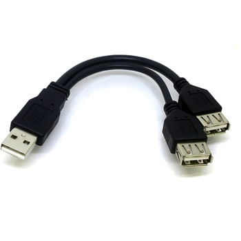 CA7305 USB分岐ケーブル 変換名人 データ転送/充電 ケーブル長20cm