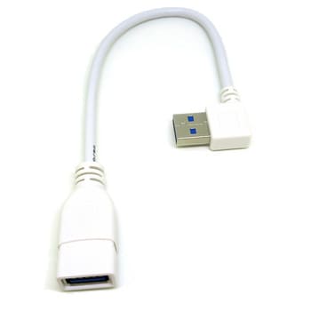CA2720 USBケーブル 変換名人 オス - メス ホワイト色 ケーブル長20cm - 【通販モノタロウ】