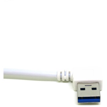 CA2737 USBケーブル 変換名人 オス - メス ホワイト色 ケーブル