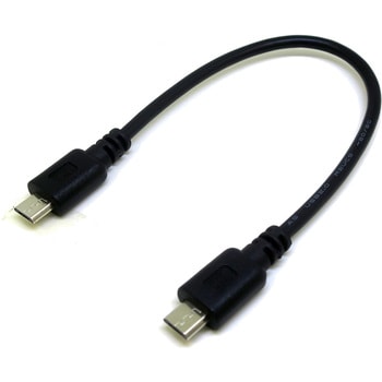 CA7466 USBケーブル 変換名人 ブラック色 シールドあり ケーブル長20cm