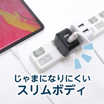 USB-ACアダプタ 2．4A 自動出力制御機能付 MCO