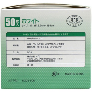 3層 フェイスマスク こども用 つばさ
