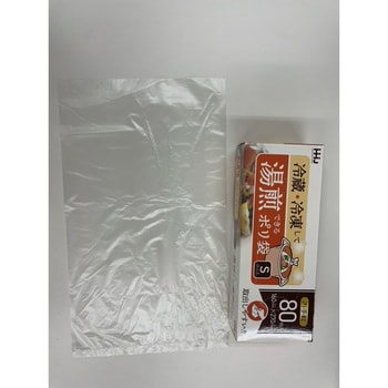 KY01 湯煎ポリ袋BOX Sサイズ半透明80枚 1個(80枚) ハウスホールド