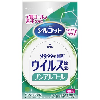 シルコットウイルス除去ノンアルコールタイプウェットティッシュ ユニ・チャーム