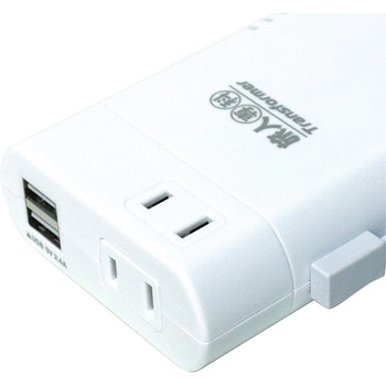 薄型変圧器 USB2.4A 白 MCO