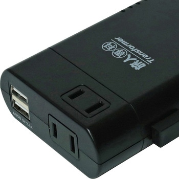 薄型変圧器 USB2.4A 黒 MCO