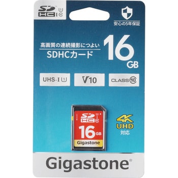 GJSX-16GV1 U1V10クラス SDカード 1個 Gigastone 【通販モノタロウ】