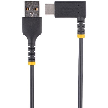 USBケーブル/USB-A - USB-C/USB 2.0/L型  右向き/急速充電 & データ転送/高耐久 アラミド繊維補強/Type-C 充電コード/タイプC L字 コネクター StarTech.com