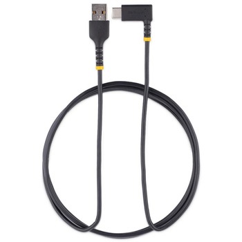 USBケーブル/USB-A - USB-C/USB 2.0/L型  右向き/急速充電 & データ転送/高耐久 アラミド繊維補強/Type-C 充電コード/タイプC L字 コネクター StarTech.com