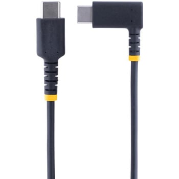 USBケーブル/USB-C - USB-C/USB 2.0/L型 右向き/USB PD 対応/急速充電 & データ転送/高耐久 アラミド繊維補強/Type-C充電 & 同期コード/タイプC L字 コネクター StarTech.com